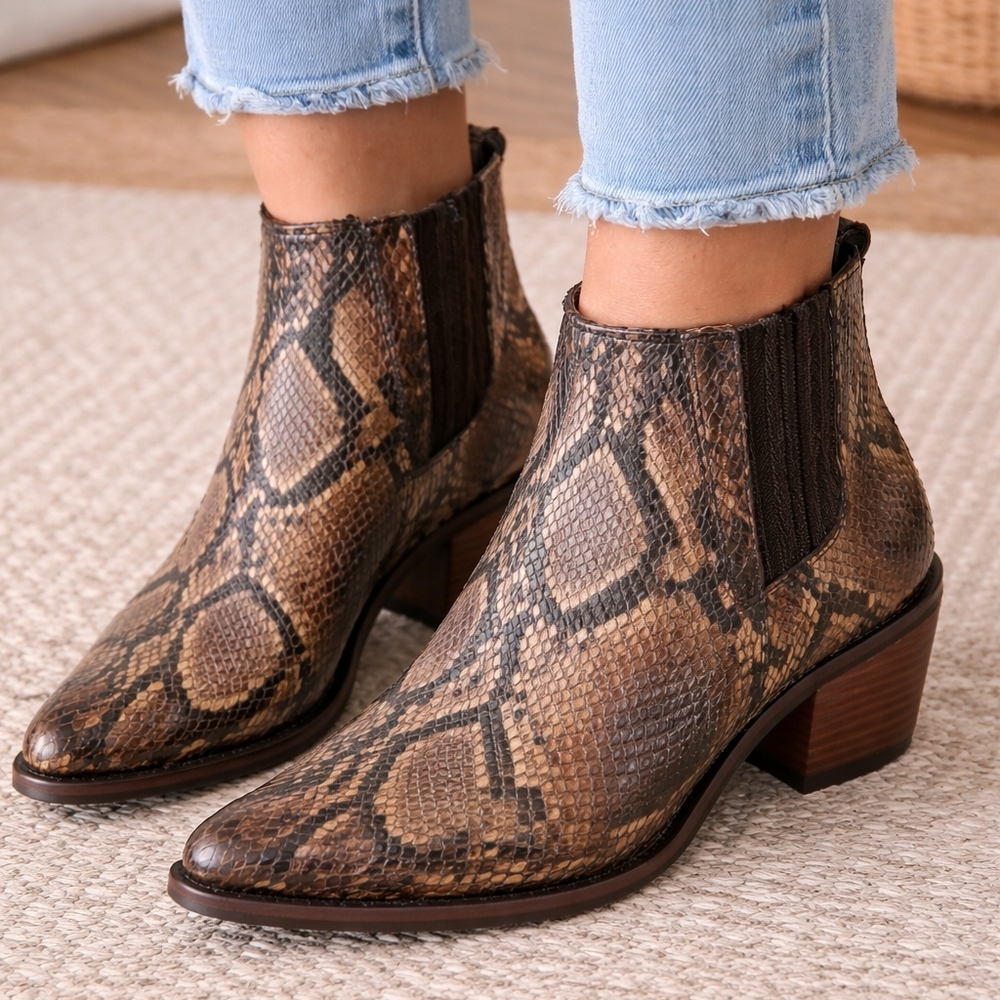 NWT Corral Snakeskin Leather Boots New Size 5.5 W/BOX - Picture 7 of 8